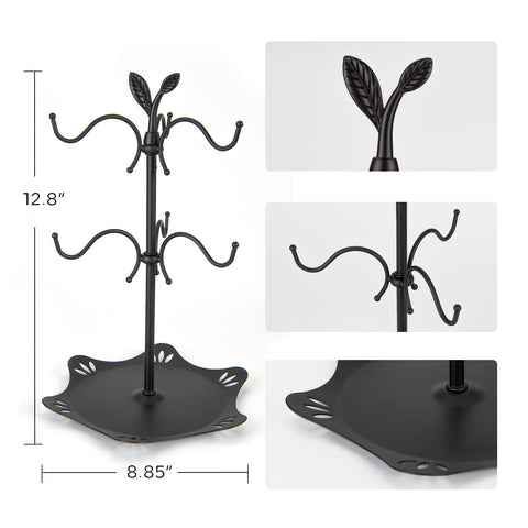 ALLCENER mug display stand ready for guests with organized cups