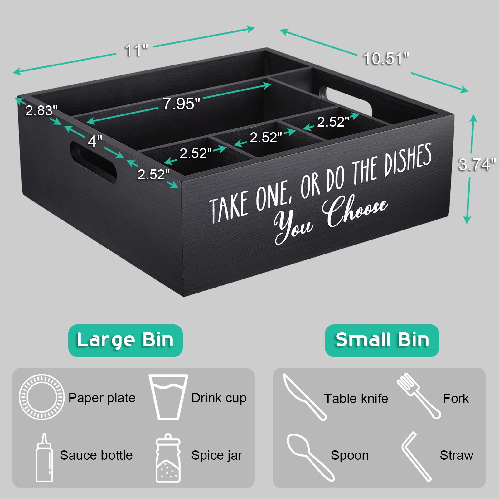 ALELION gift-worthy rustic caddy for housewarming or entertaining gifts.