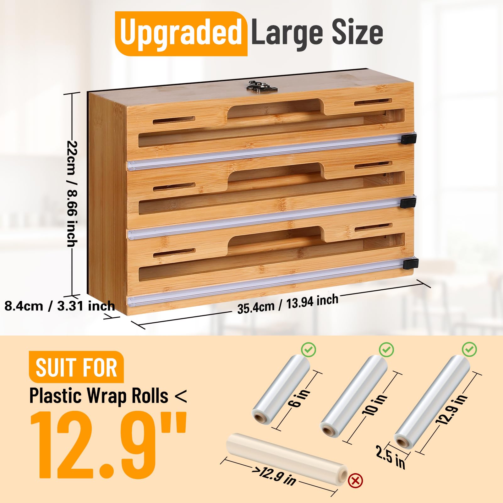 Compact dimensions fit neatly on counters or inside cabinets.