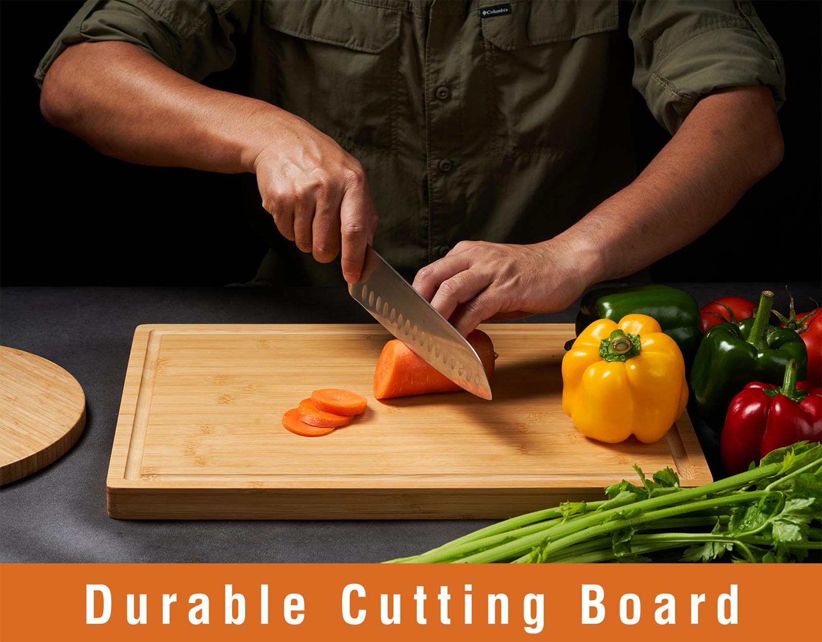 Allsum large 17x12-5 charcuterie board for generous platters