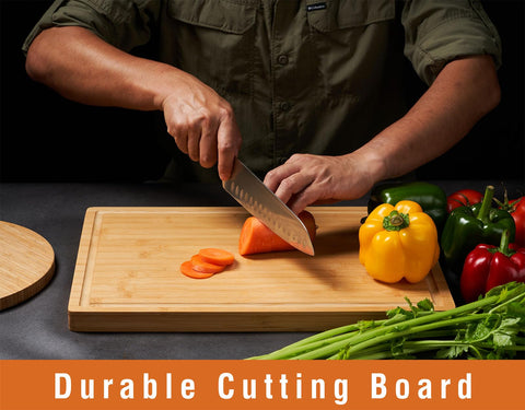 Allsum large 17x12-5 charcuterie board for generous platters