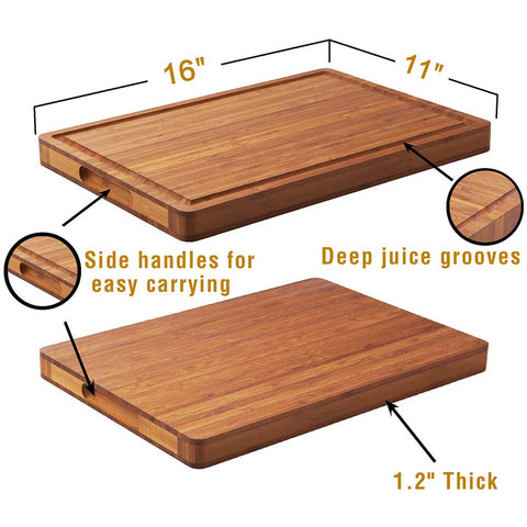 Allsum bamboo board provides a smooth surface for cheese and charcuterie.