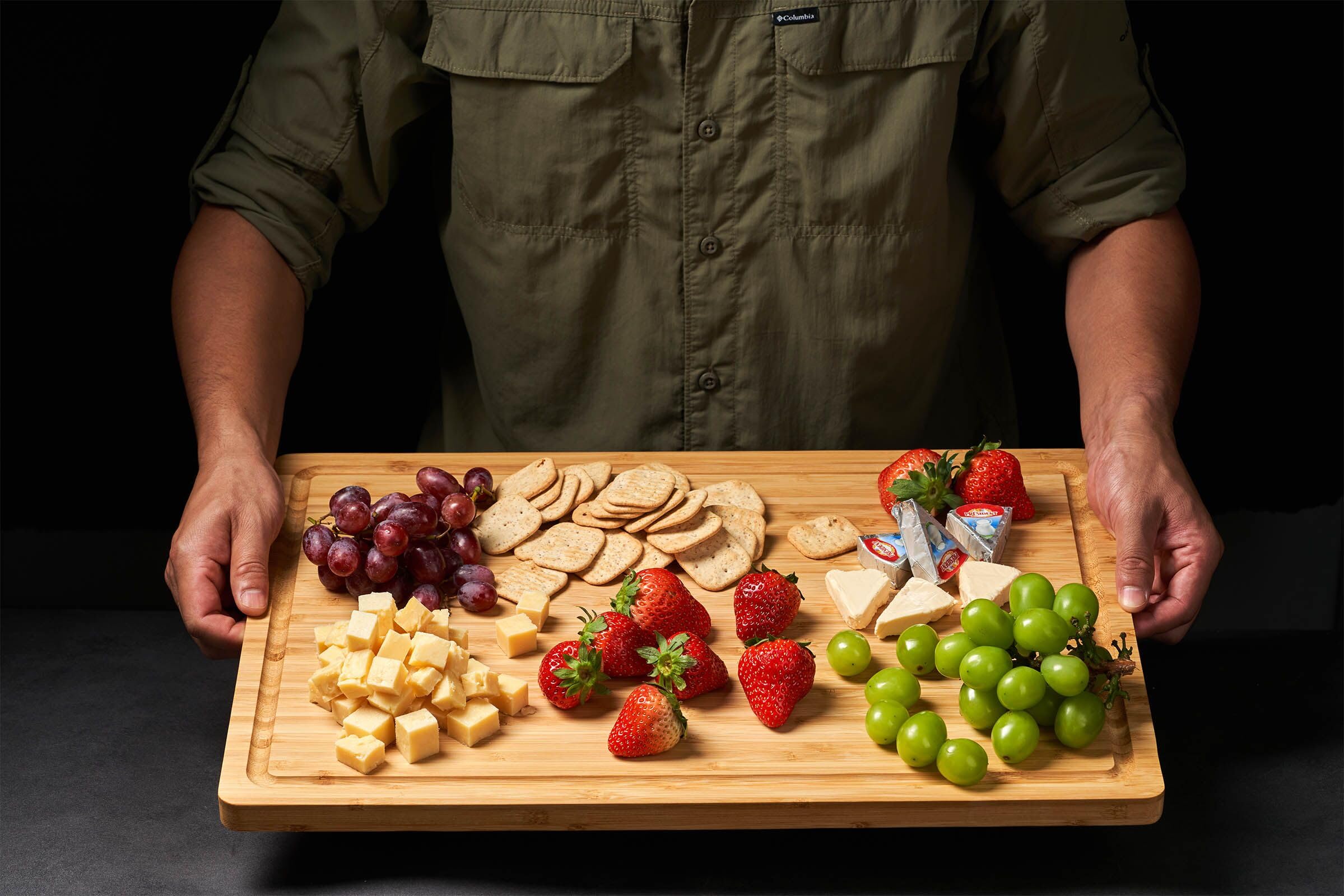 Allsum cutting board arrives pre-seasoned with mineral oil for smooth use