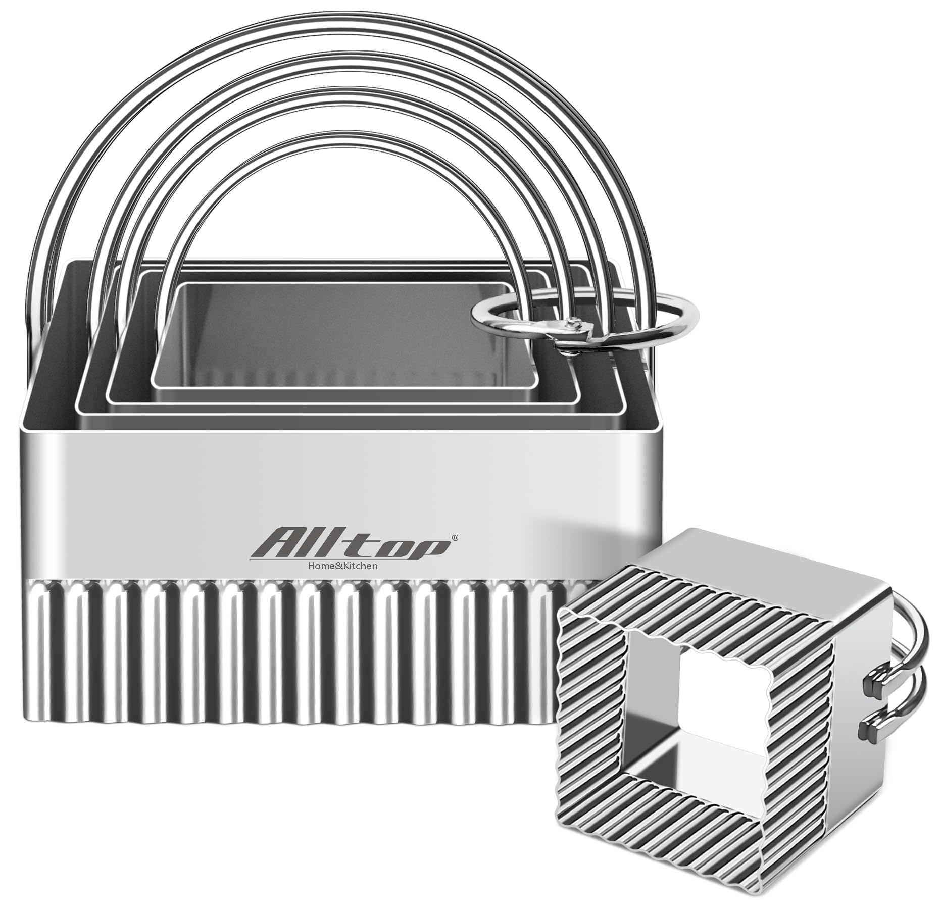 ALLTOP 4 cm fluted-edge cutter creates precise scalloped shapes