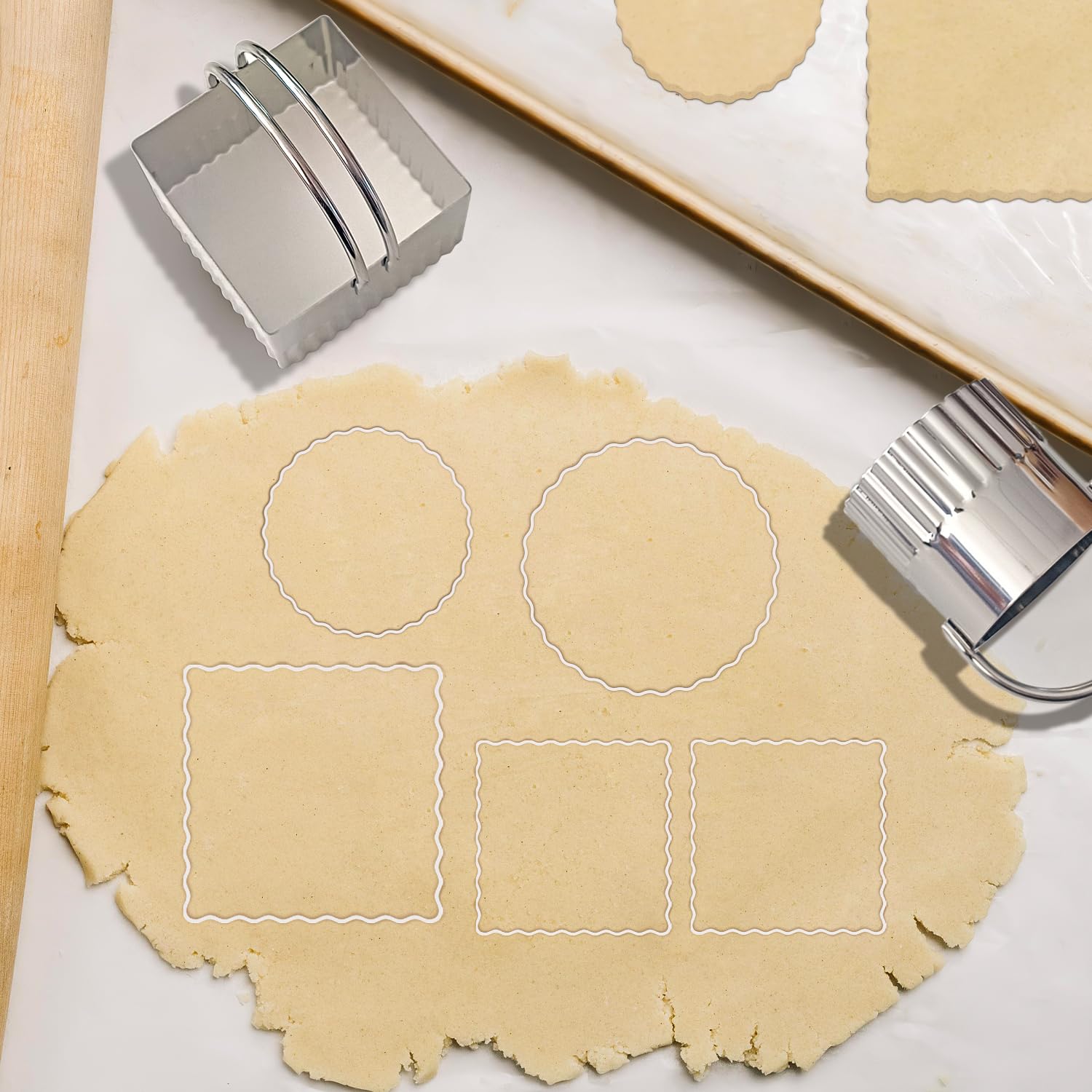 ALLTOP 6 cm fluted-edge cutter for consistent pastry cuts