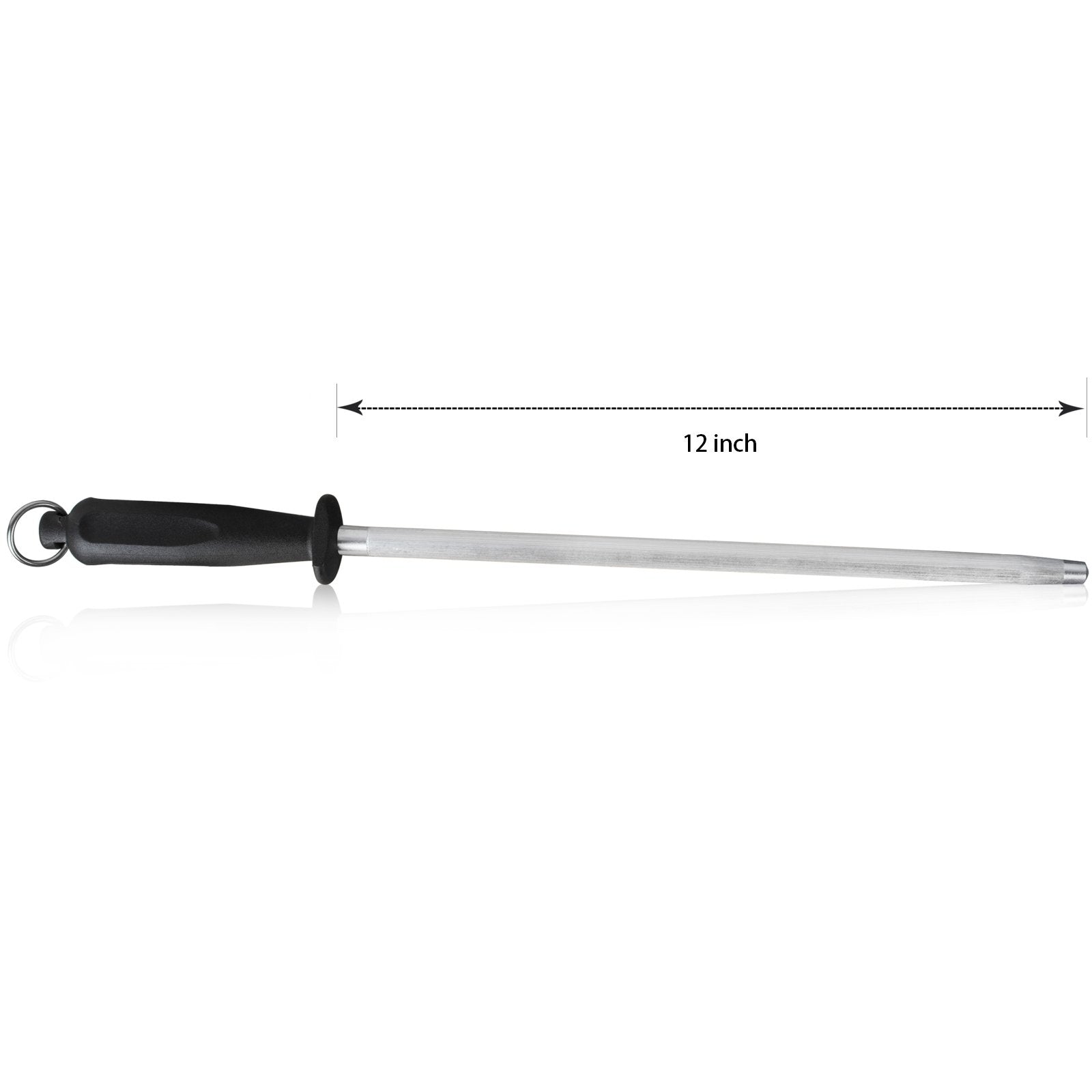 ALLWIN-HOUSEWARE W carbon steel rod provides durable sharpening surface