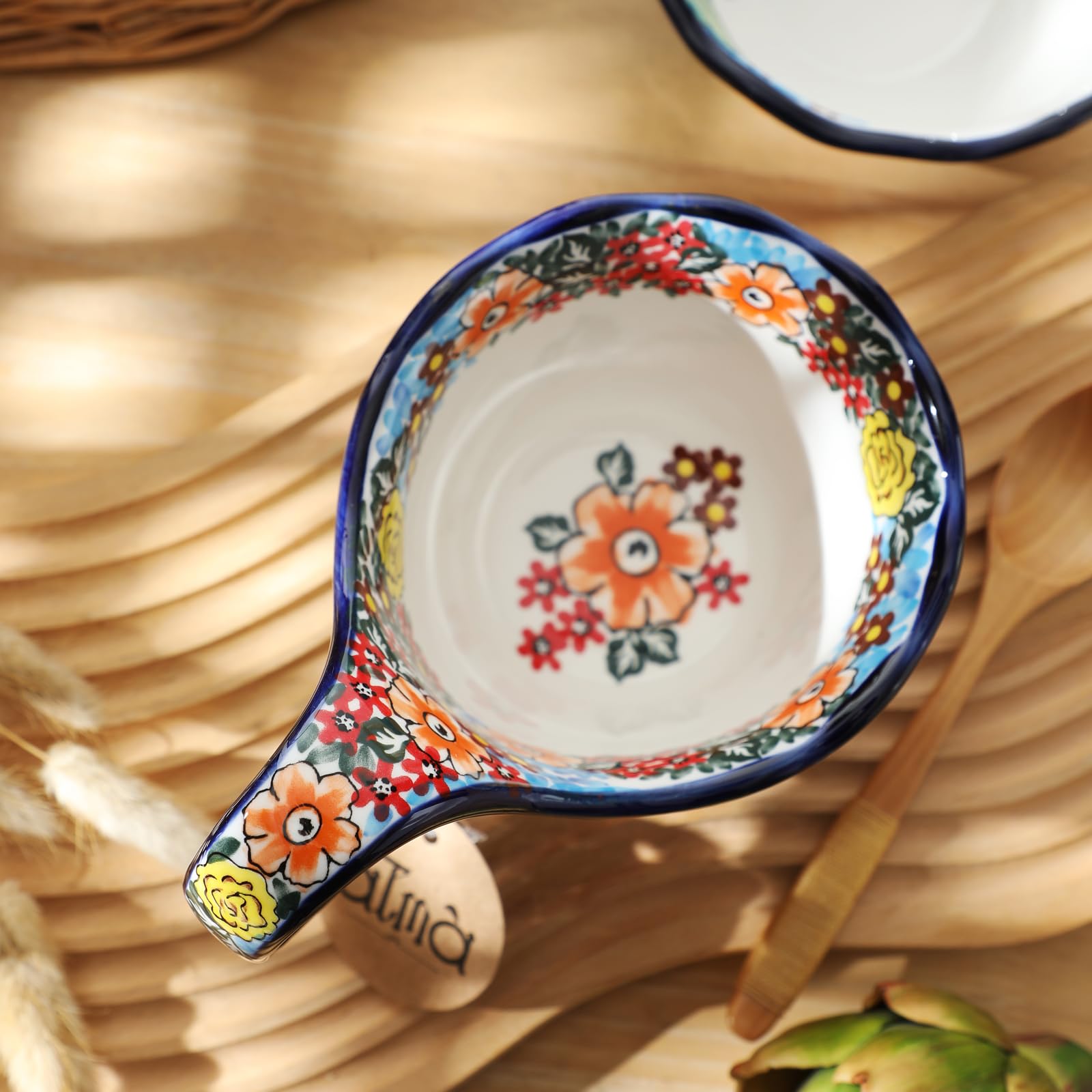 ALMA soup bowl with unique edge and smooth finish resists chipping