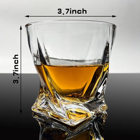 Almagic 11oz capacity glass for ice cubes or spheres