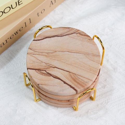 Almagic coasters are easy to clean and maintain their natural texture.