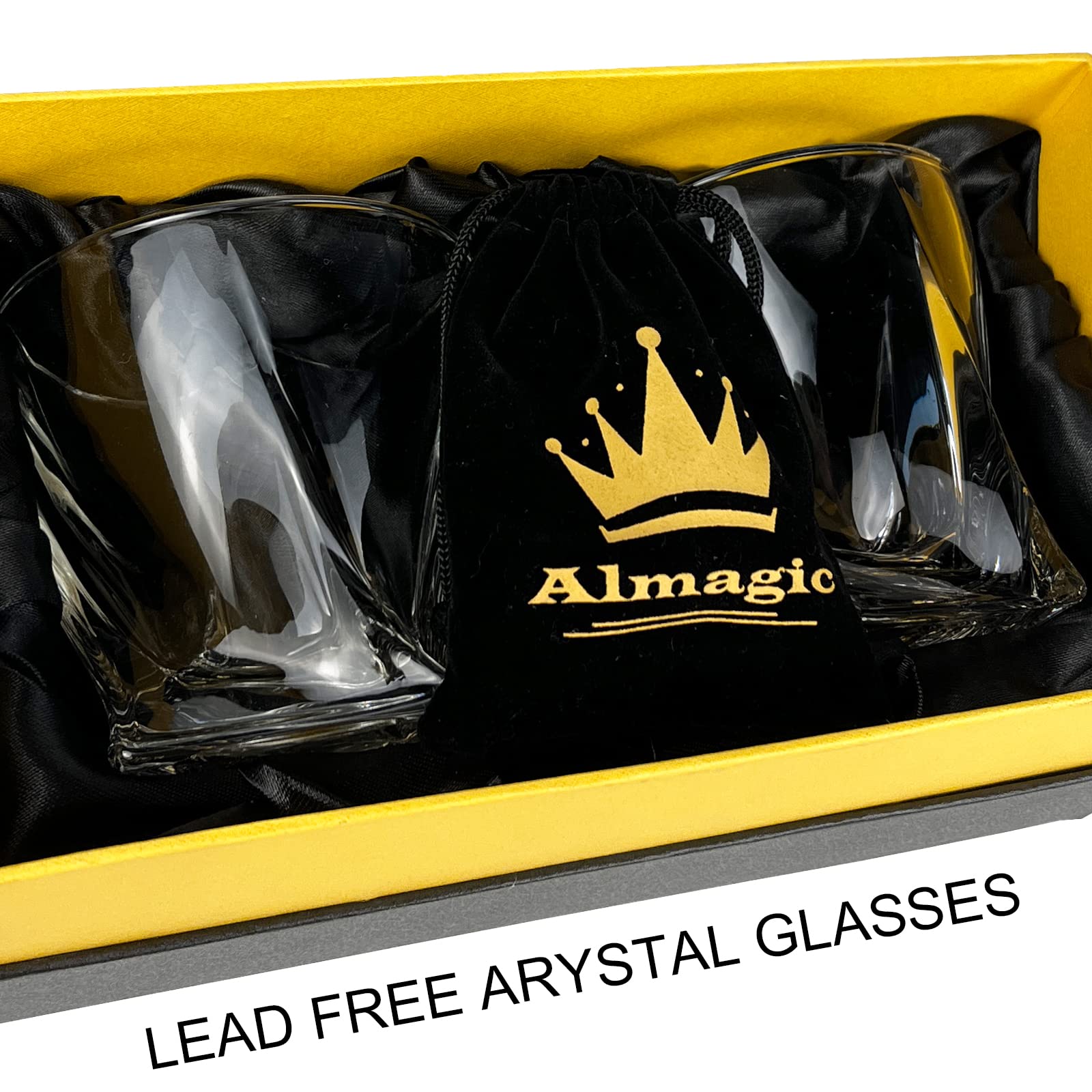 Almagic easy-clean dishwasher-safe glassware for entertaining