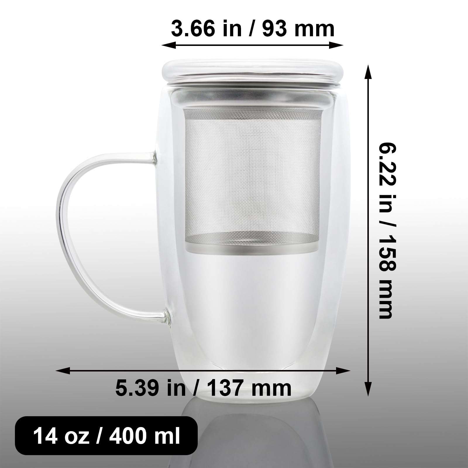 Almagic glass lid seals in aroma while keeping tea warm.
