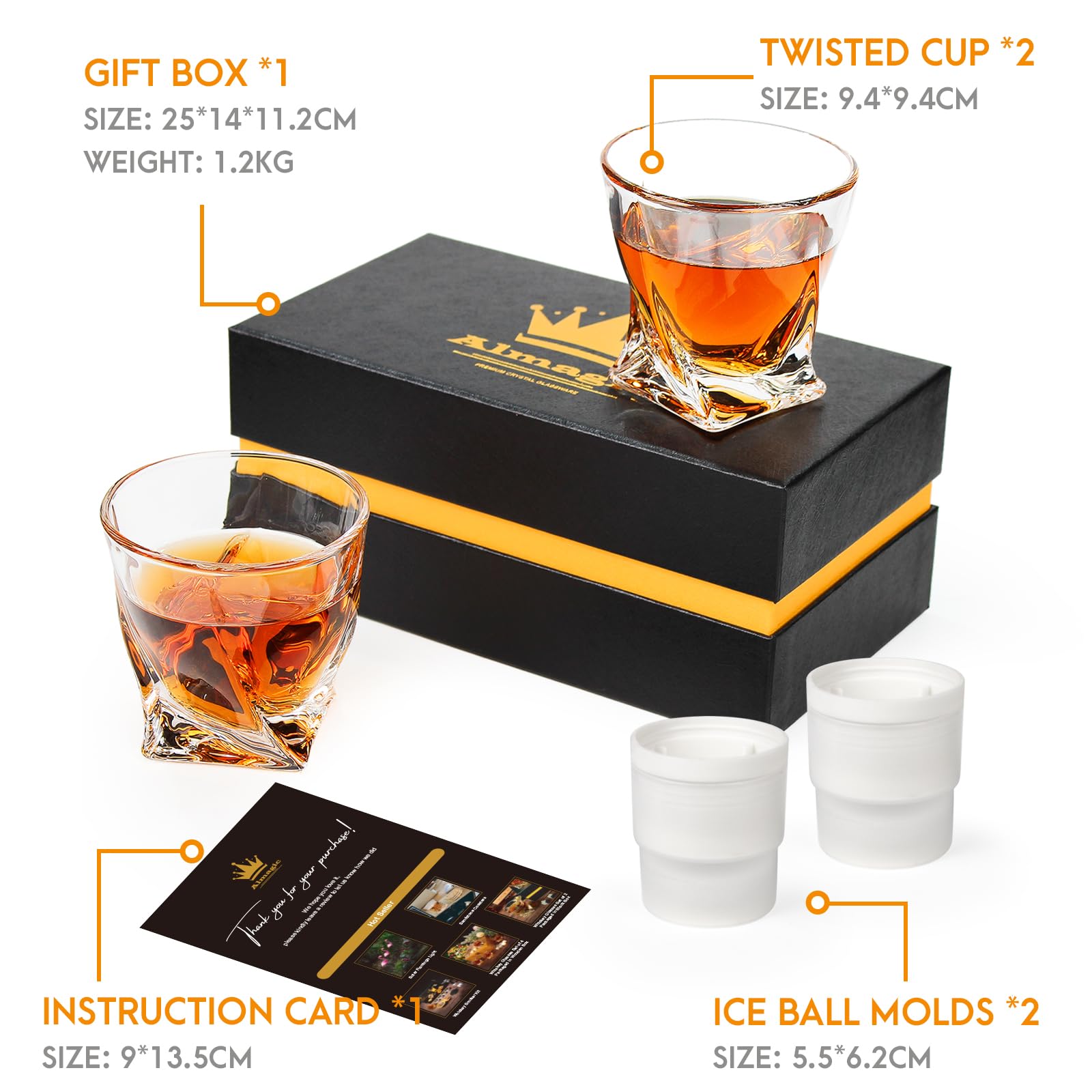 Almagic ice ball molds—two-inch spheres for smoother pours.