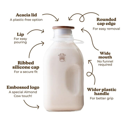 Almond Cow multipurpose bottle suitable for milk or juice