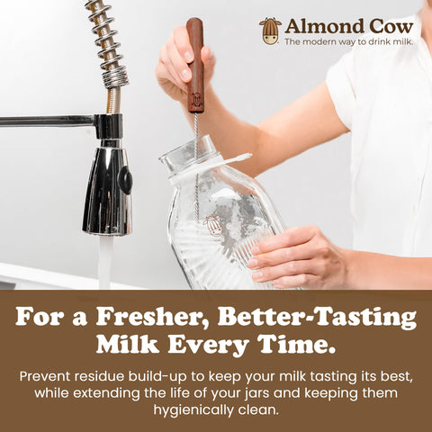 Almond Cow Nut Milk Maker side view shows simple one-button operation