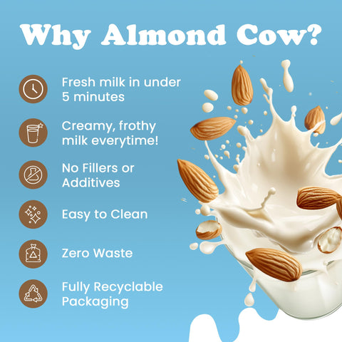 Almond Cow ready-to-use setup for almond, oat, cashew milk at home