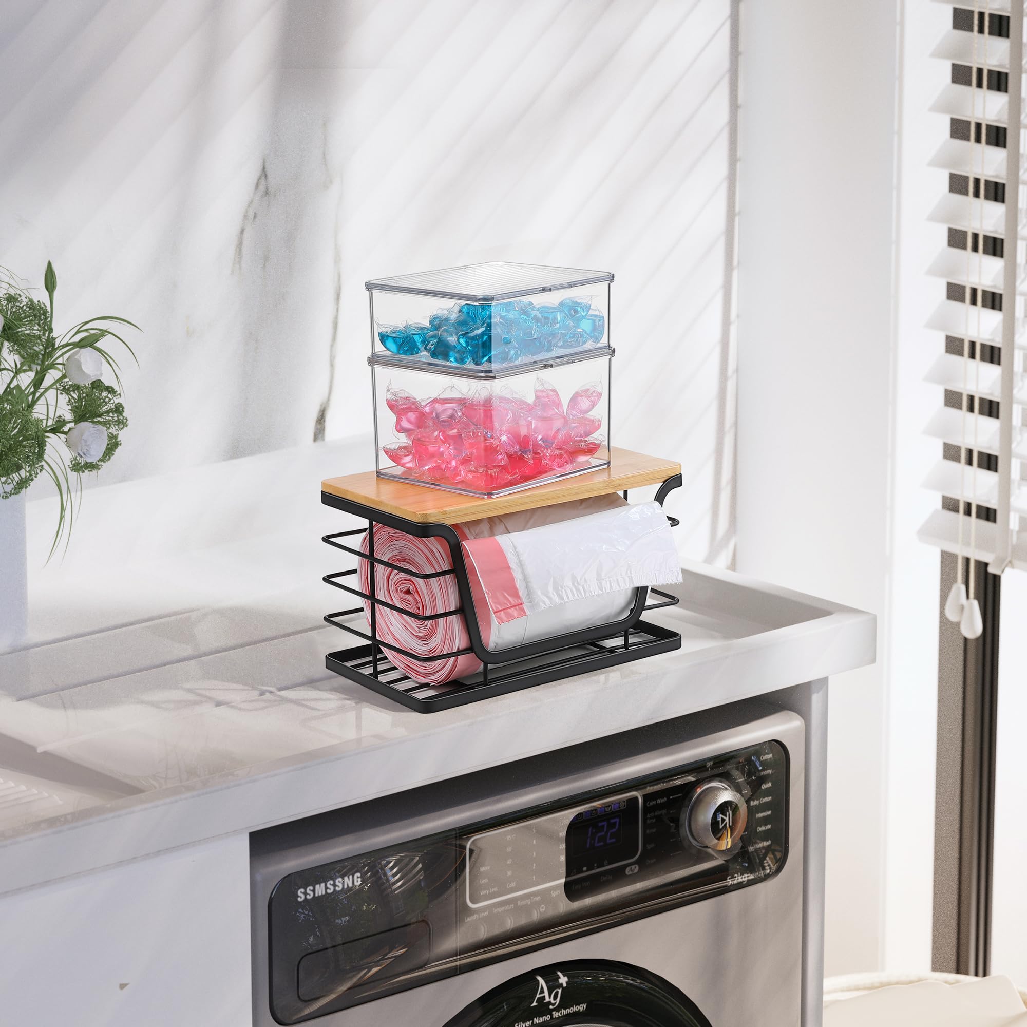 ALOCEO adhesive back mounting enables placement on smooth surfaces without drilling.