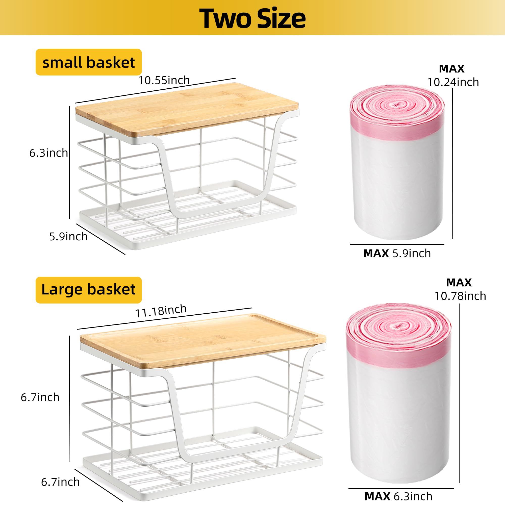 ALOCEO countertop storage bin ideal for snacks or small items.