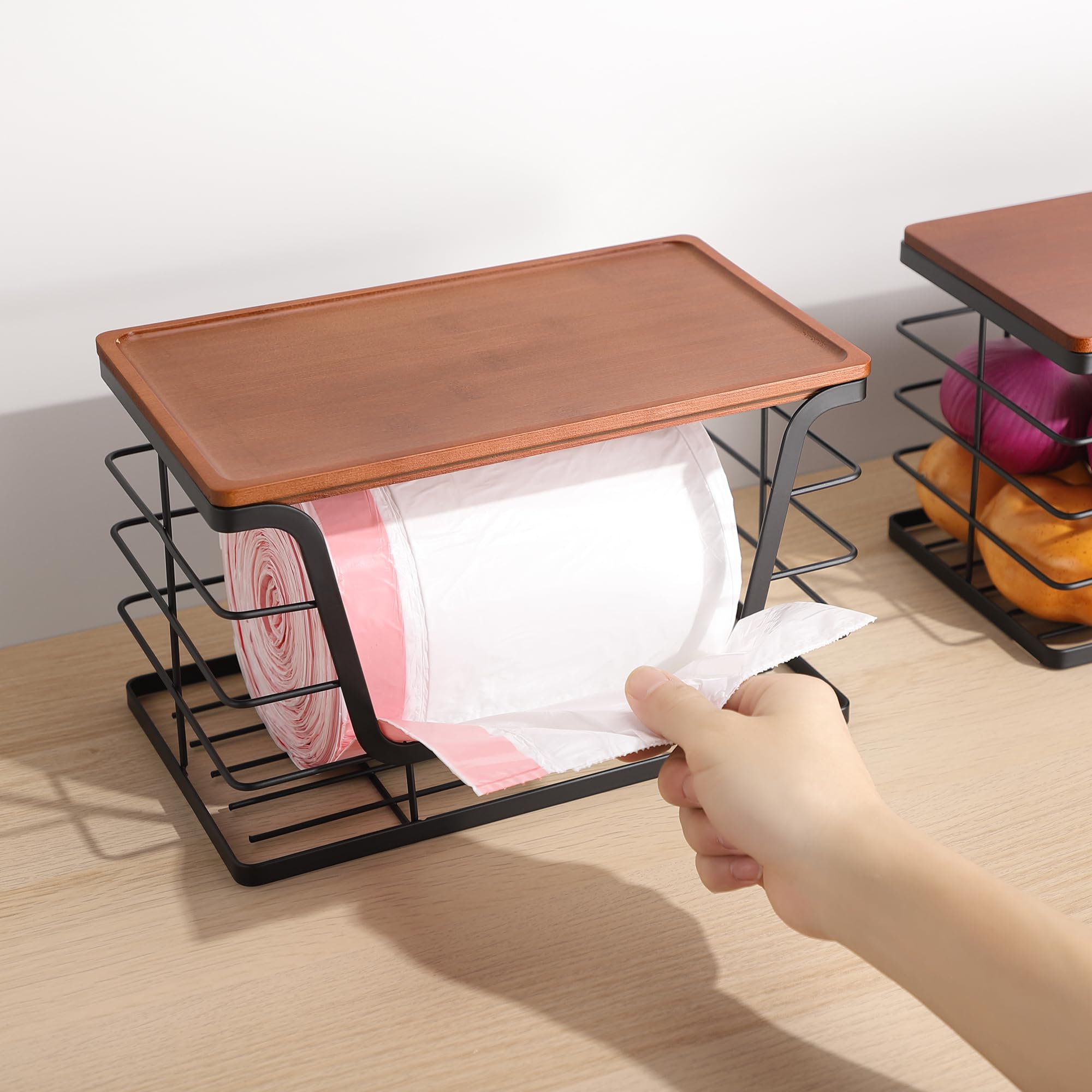 ALOCEO small-dispenser side-view stores 13-30 gallon rolls or smaller bags