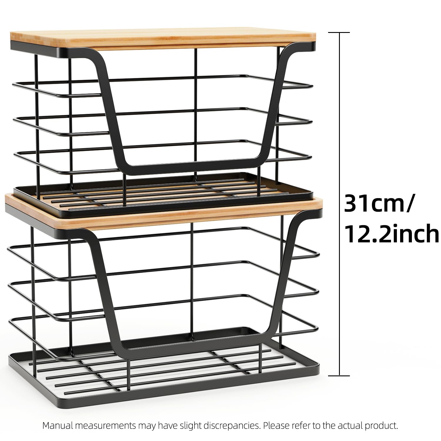 ALOCEO stackable design saves counter space and keeps bags organized.