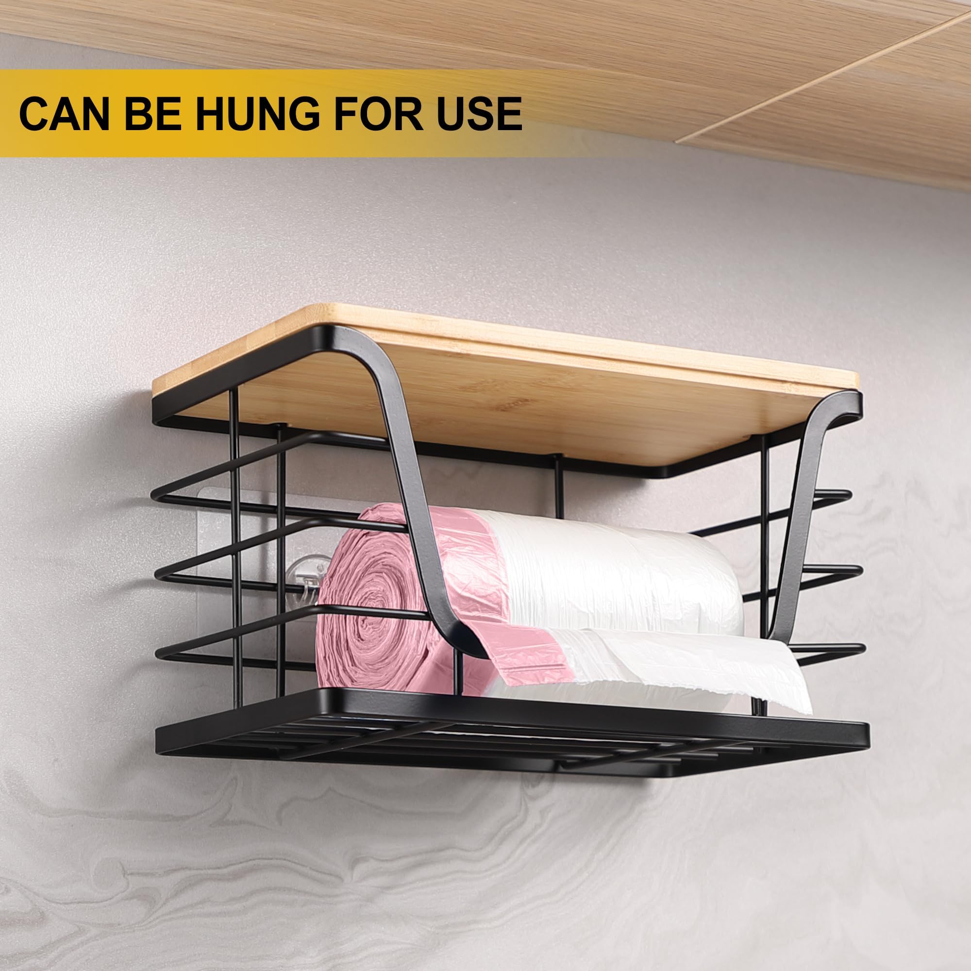 ALOCEO under-sink or laundry room use helps declutter storage and simplify bag access.