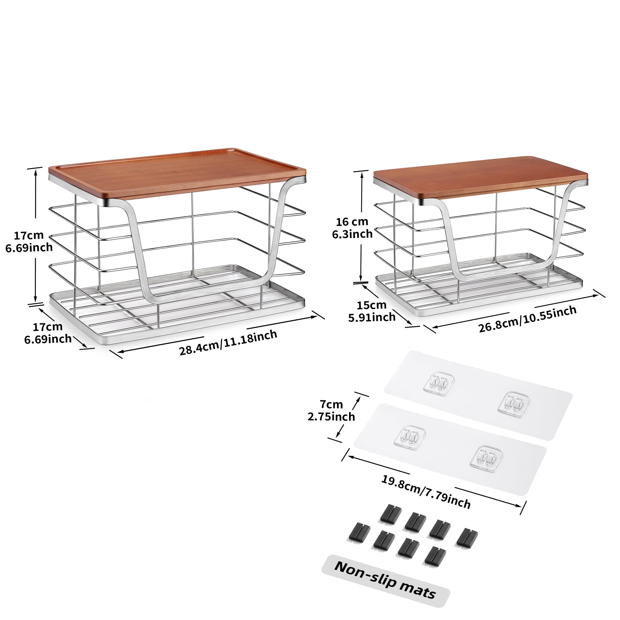 ALOCEO versatile organizer for pantry, under-sink, and laundry areas.