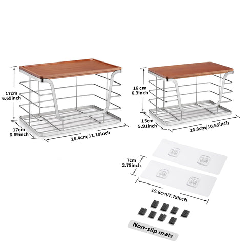 ALOCEO versatile organizer for pantry, under-sink, and laundry areas.