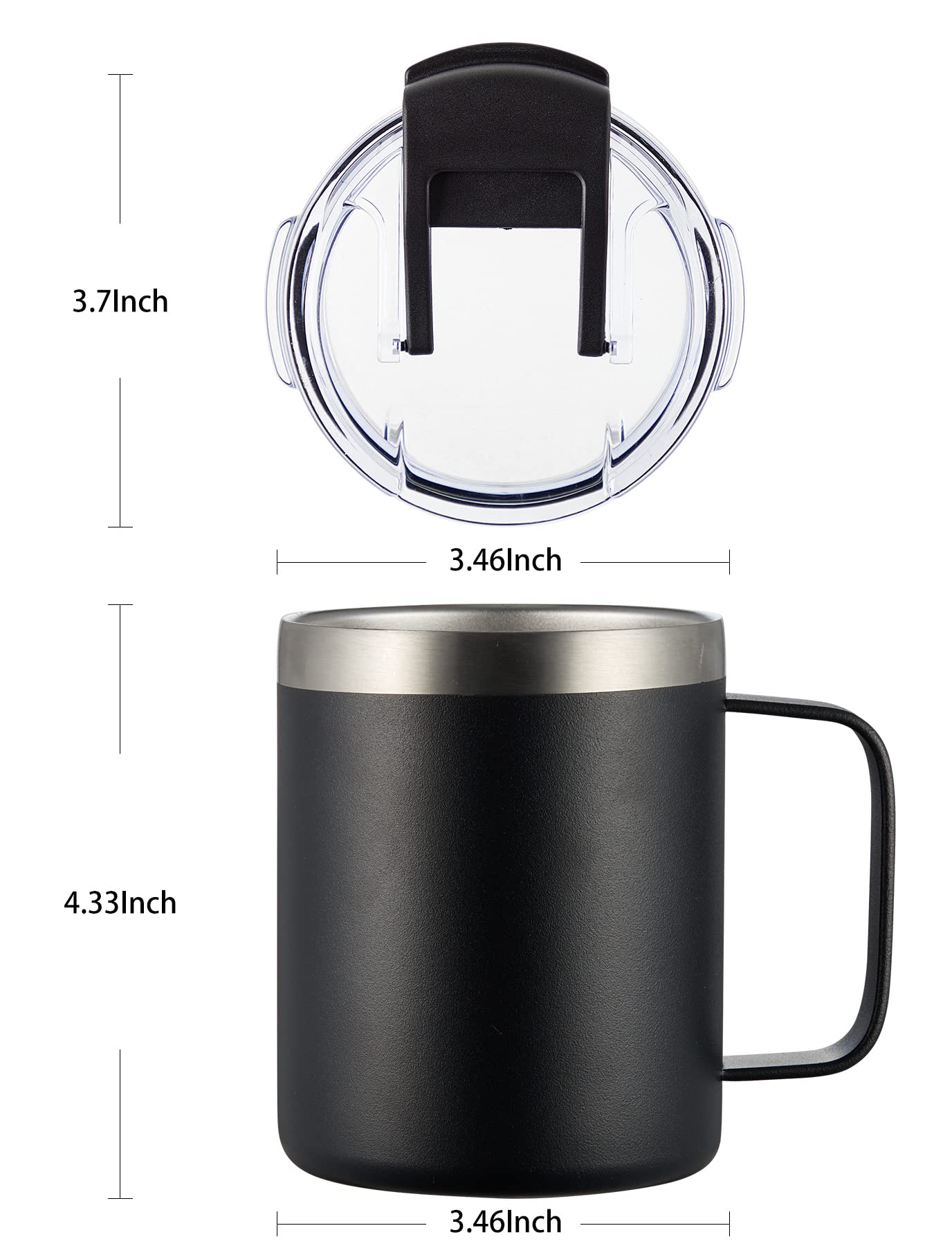 ALOUFEA matte finish sweat-free handle offers a comfortable grip.