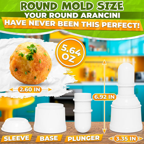 ALPENKOK arancini mold set 160g capacity for portions