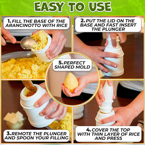 ALPENKOK arancini mold ergonomic handle for comfortable grip