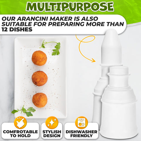 ALPENKOK easy clean arancini mold suitable for dishwasher