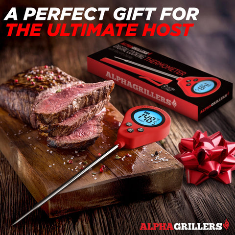 Alpha Grillers elegant gift box thermometer ideal for Father's Day