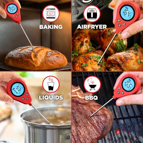Alpha Grillers IP66 water-resistant thermometer for splash-prone kitchens