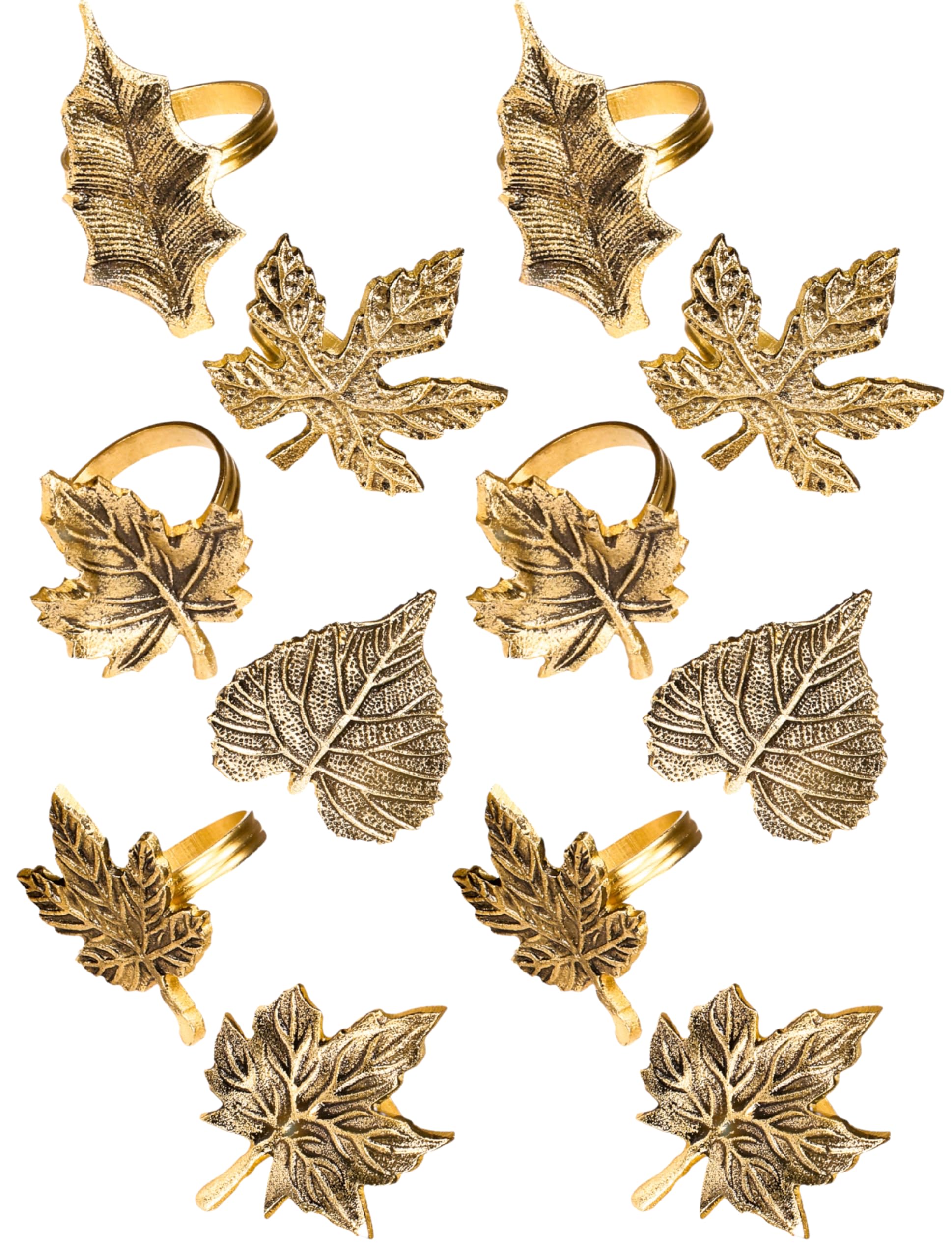 Alpha Living Home maple leaf napkin rings add autumn charm to your table