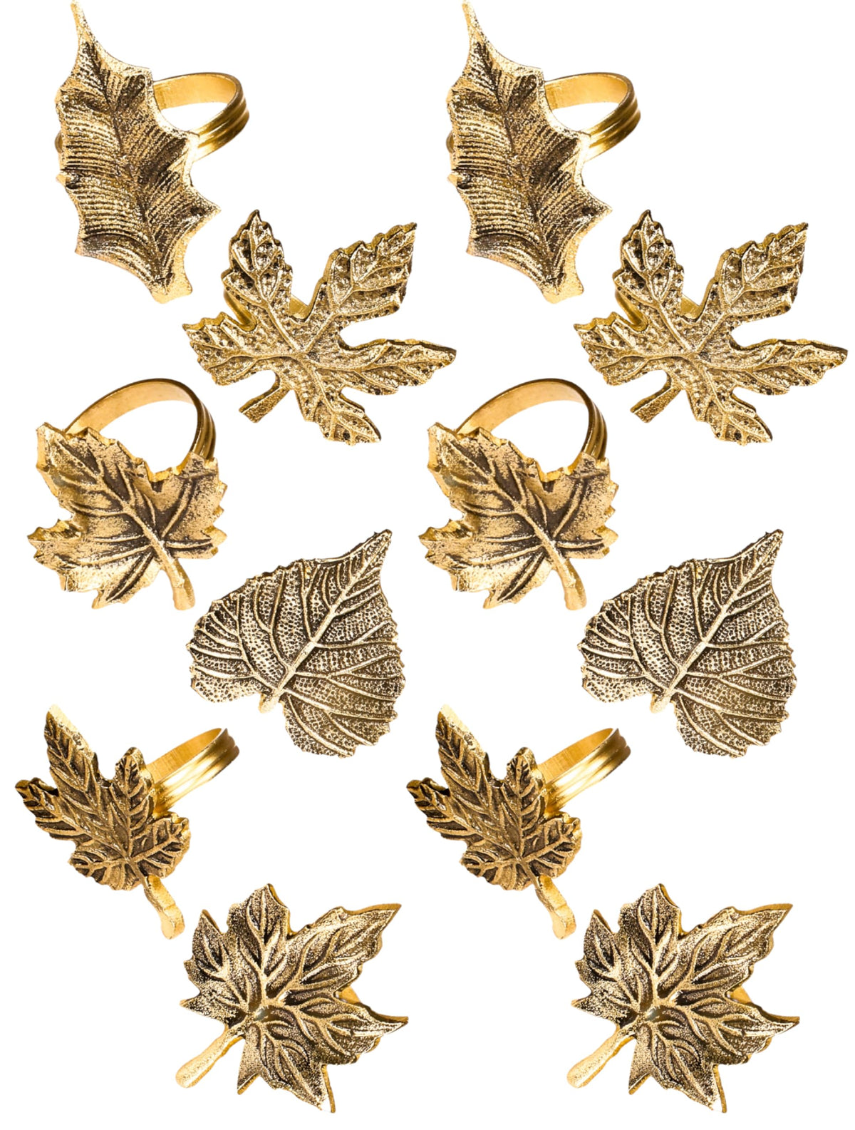 Alpha Living Home maple leaf napkin rings add autumn charm to your table