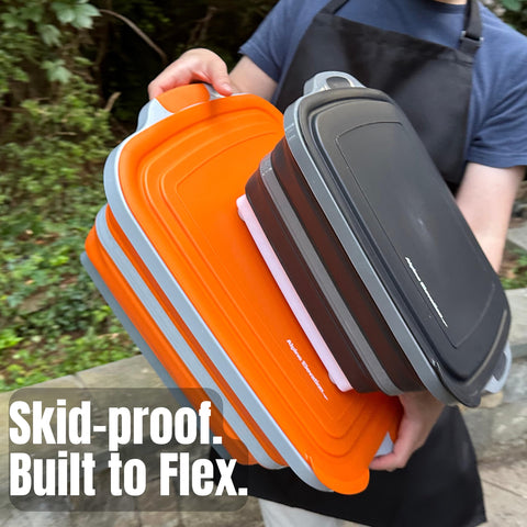 Gift-ready packaging for the Alpine Elevation collapsible tub and its accessories.