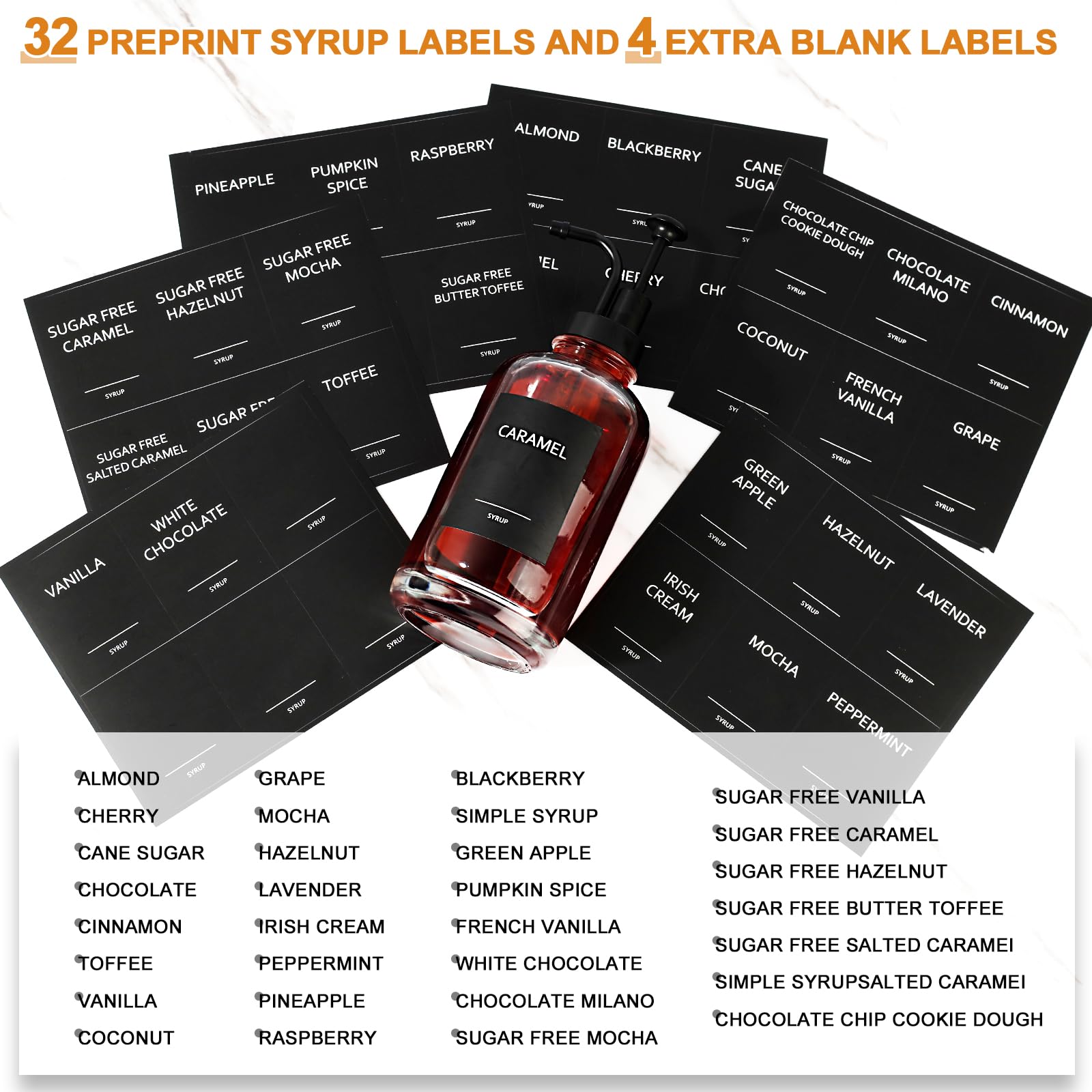 ALPIRIRAL 36-label set with preprint and blank options