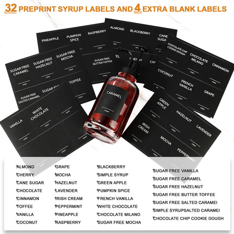 ALPIRIRAL 36-label set with preprint and blank options