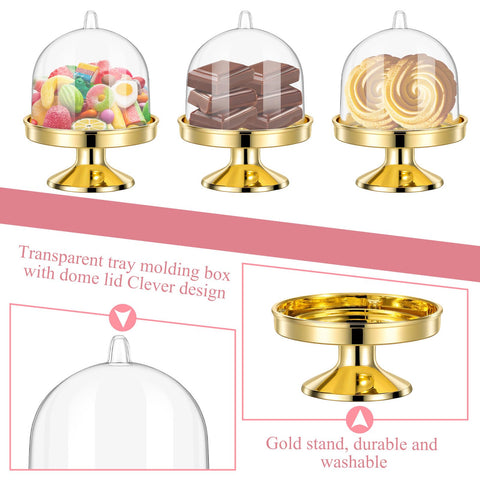 Alrhso dessert display cups with lids keeps treats neatly organized at events.