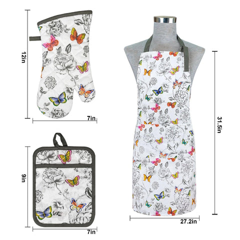 Alselo butterfly apron with adjustable neck buckle for a comfortable fit.