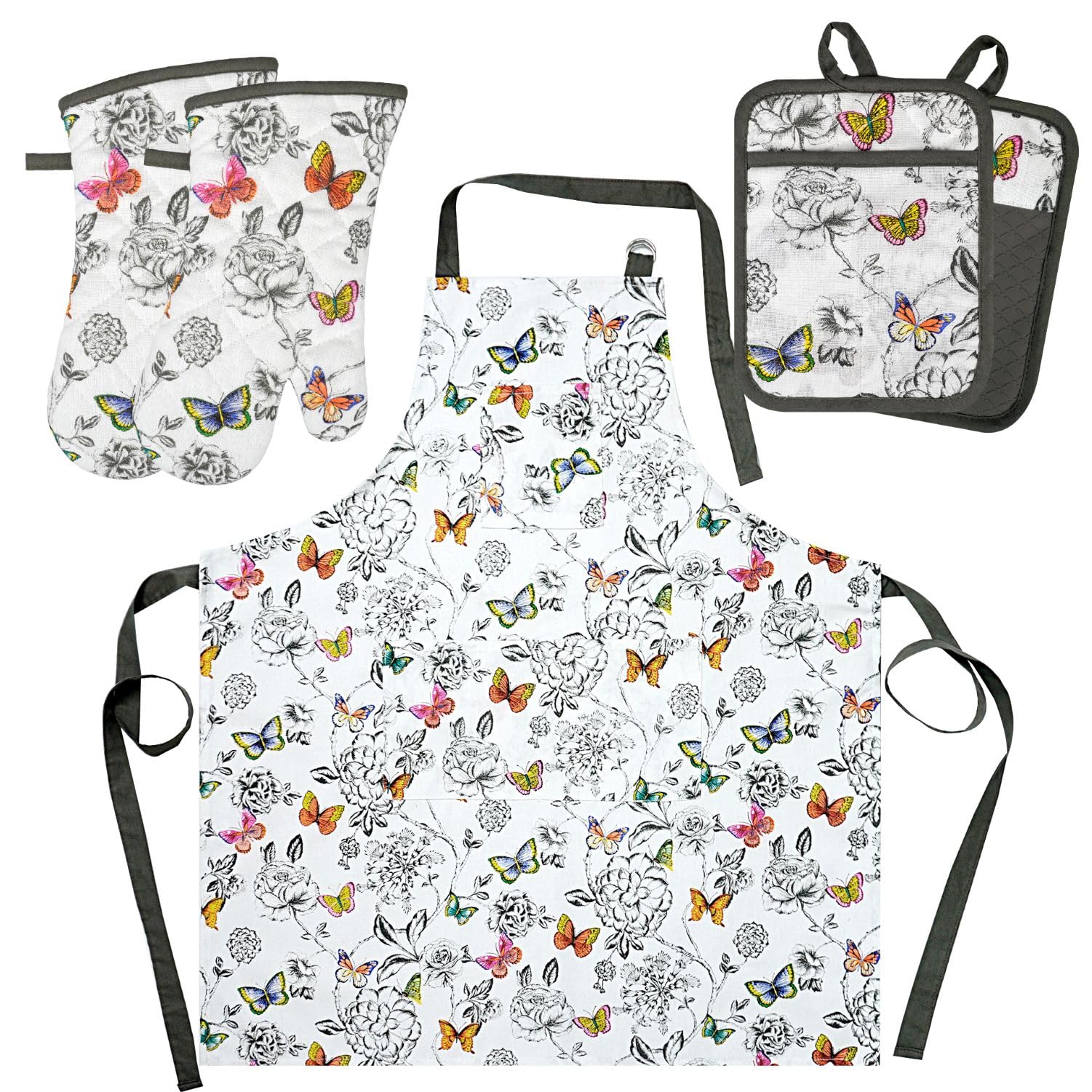 Gift-ready 5-piece set for cooking, baking, and grilling enthusiasts.