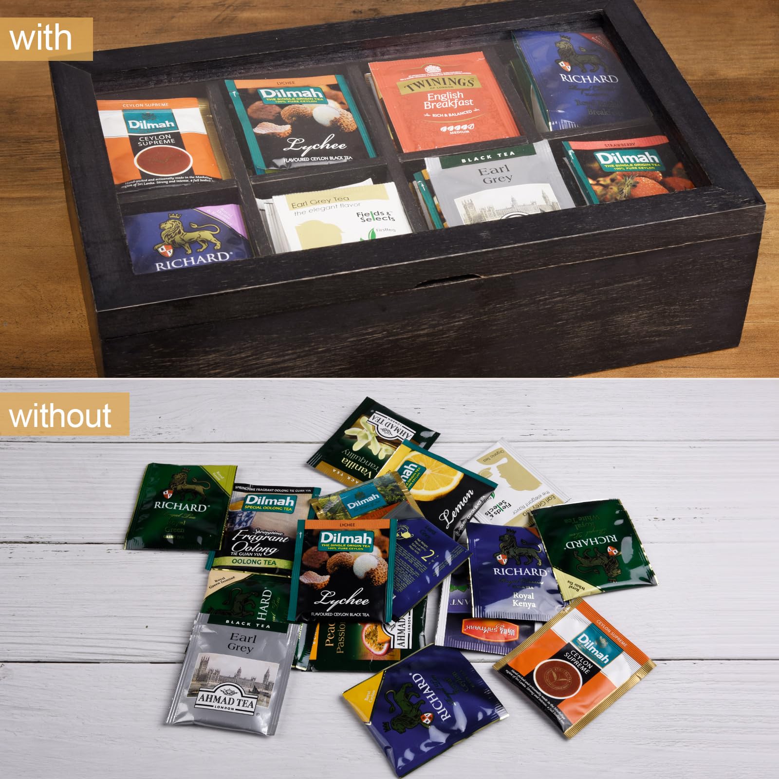 Alsonerbay gift-ready tea storage solution for tea lovers.