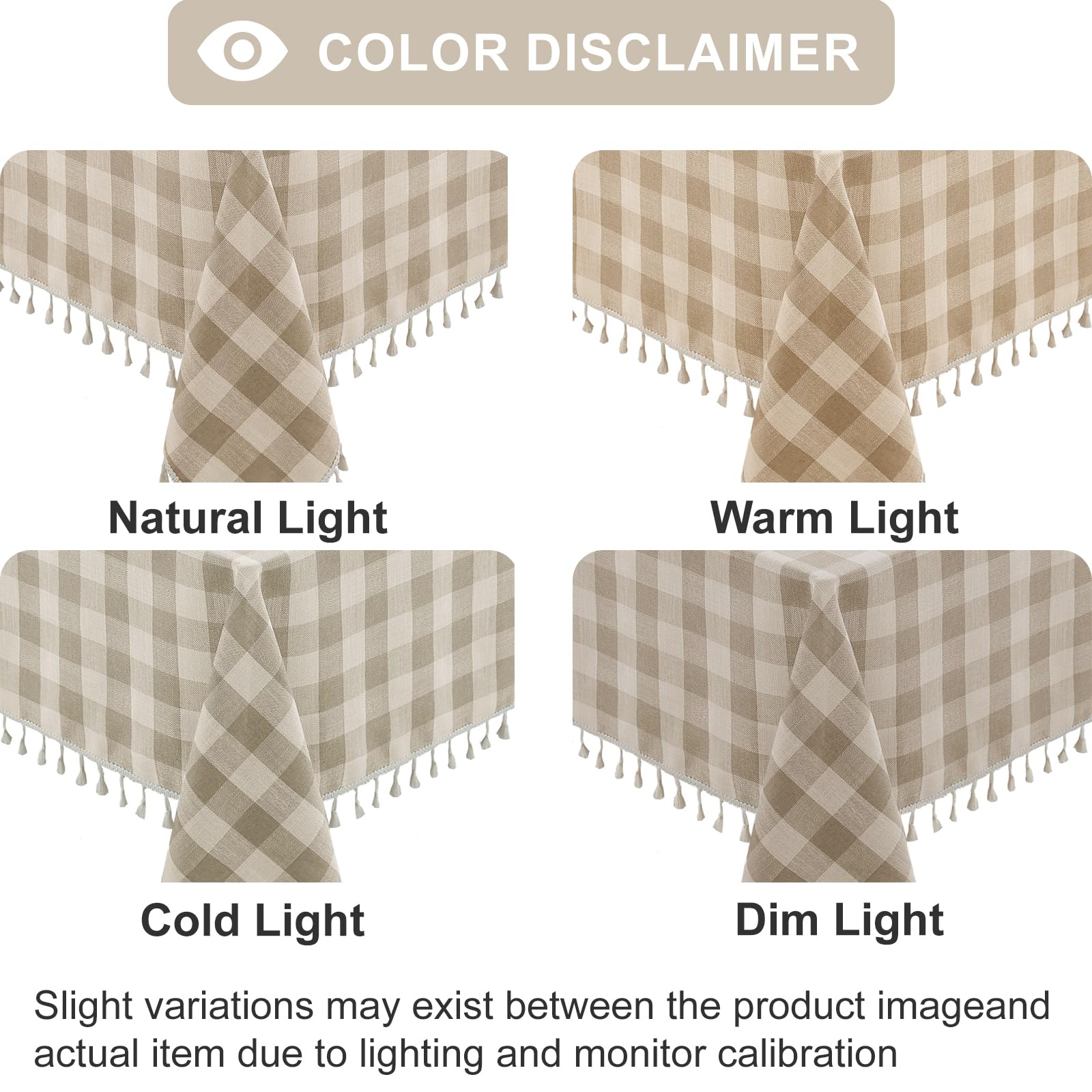 Alsoo buffalo plaid tablecloth rectangle adds rugged, casual appeal
