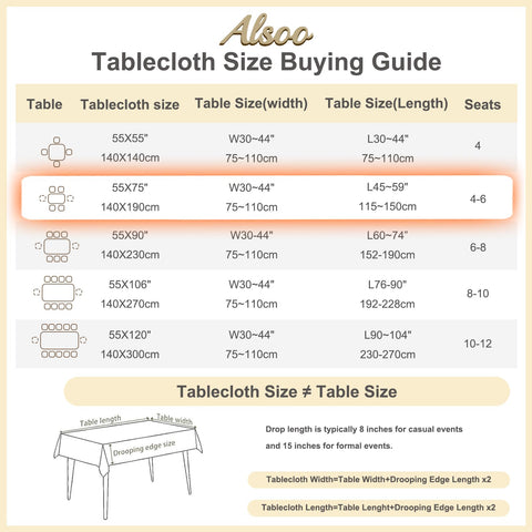 Alsoo checkered tablecloth suitable for kitchen, dining, and living spaces