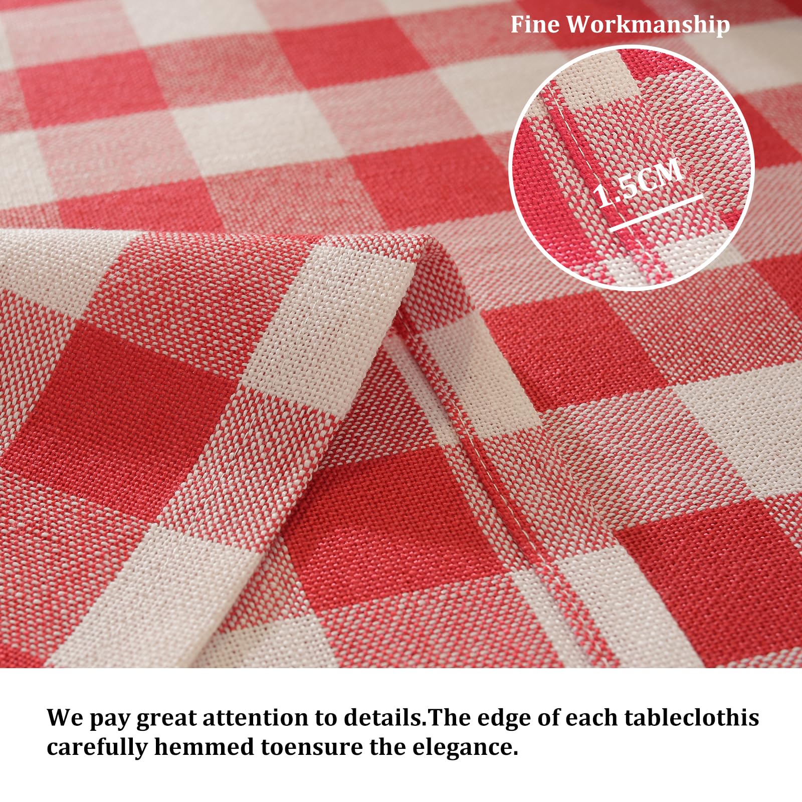 Alsoo Gingham suitable for outdoor picnics and weddings, adding charm.