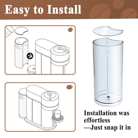 Alsoyixia water tank compatible with Krups Vertuo Next keeps coffee machine running smoothly.