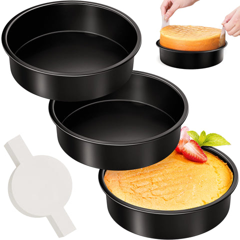AltarreT 8-inch round cake pan set for even baking and consistency