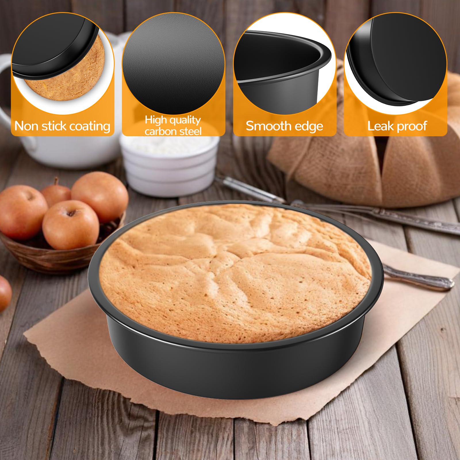 AltarreT carbon steel pans deliver even heat for uniform baking