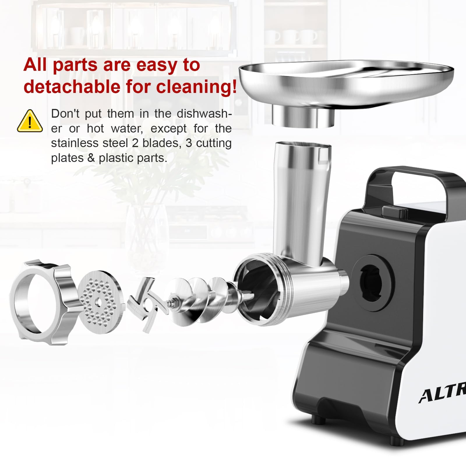 ALTRA LIFE easy-clean parts for quick disassembly and washing