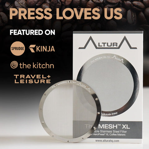 Altura MESH XL filter reusable eco-friendly alternative to paper filters.
