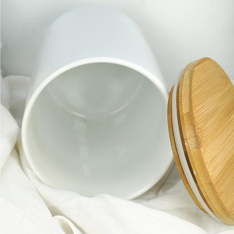 ALYC desk-side storage jar for snacks or pet treats within easy reach.